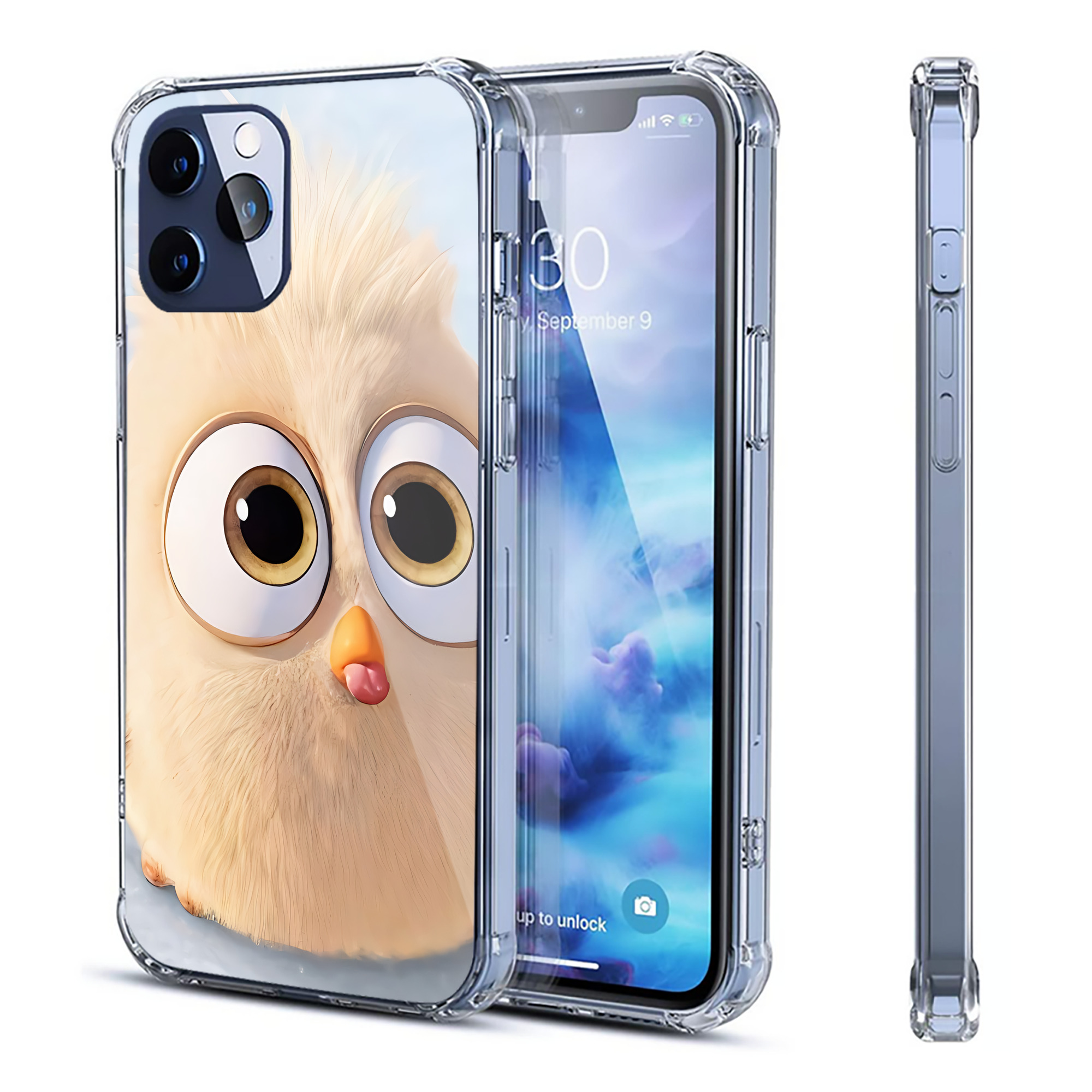 （画像用） Angry Birds アングリーバード 【iPhone 12シリーズ対応】透明スマホケース（クリアソフトケース）